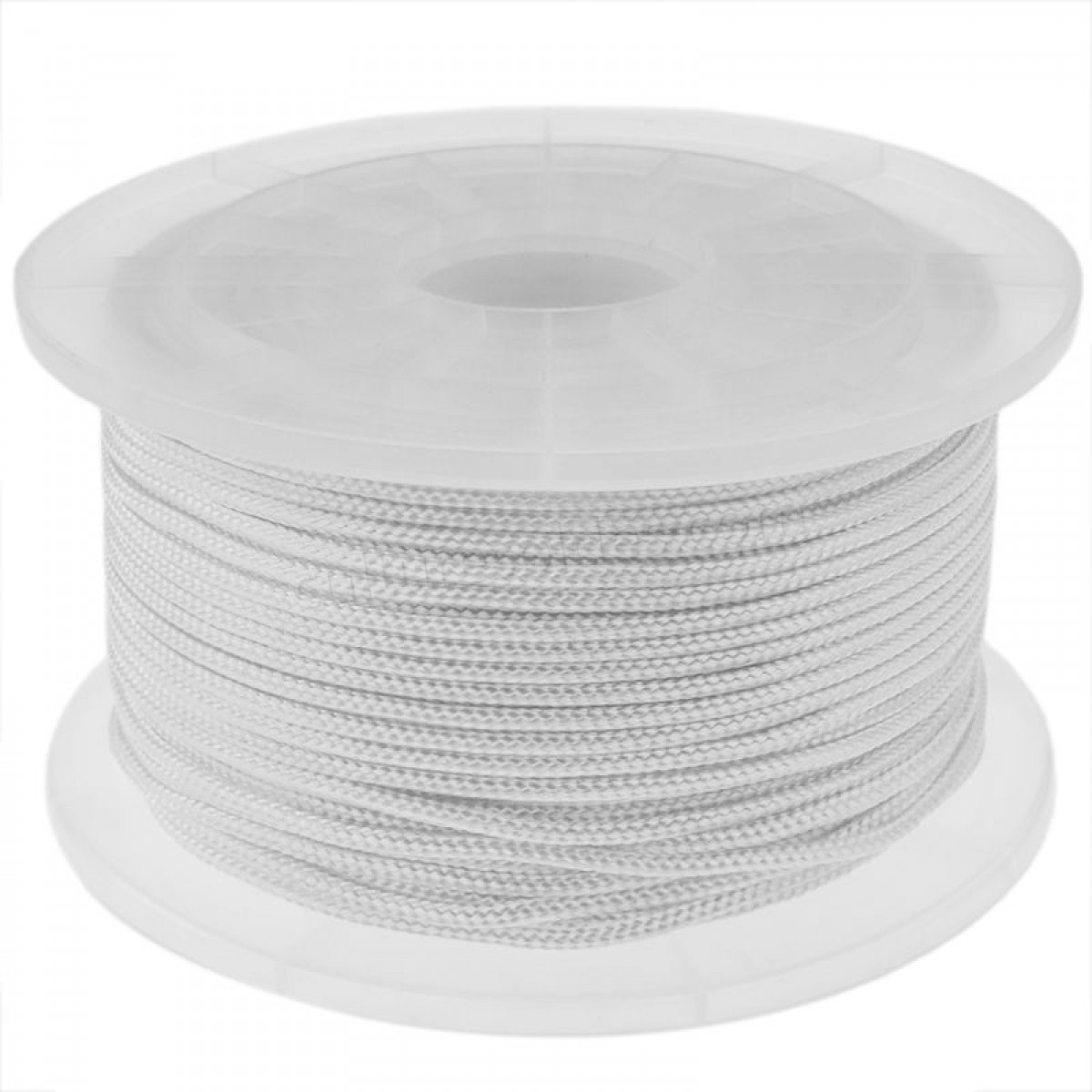 PrimeMatik - Corde en polyester tressée 100 m x 3 mm blanche soldes en ligne - PrimeMatik - Corde en polyester tressée 100 m x 3 mm blanche soldes en ligne