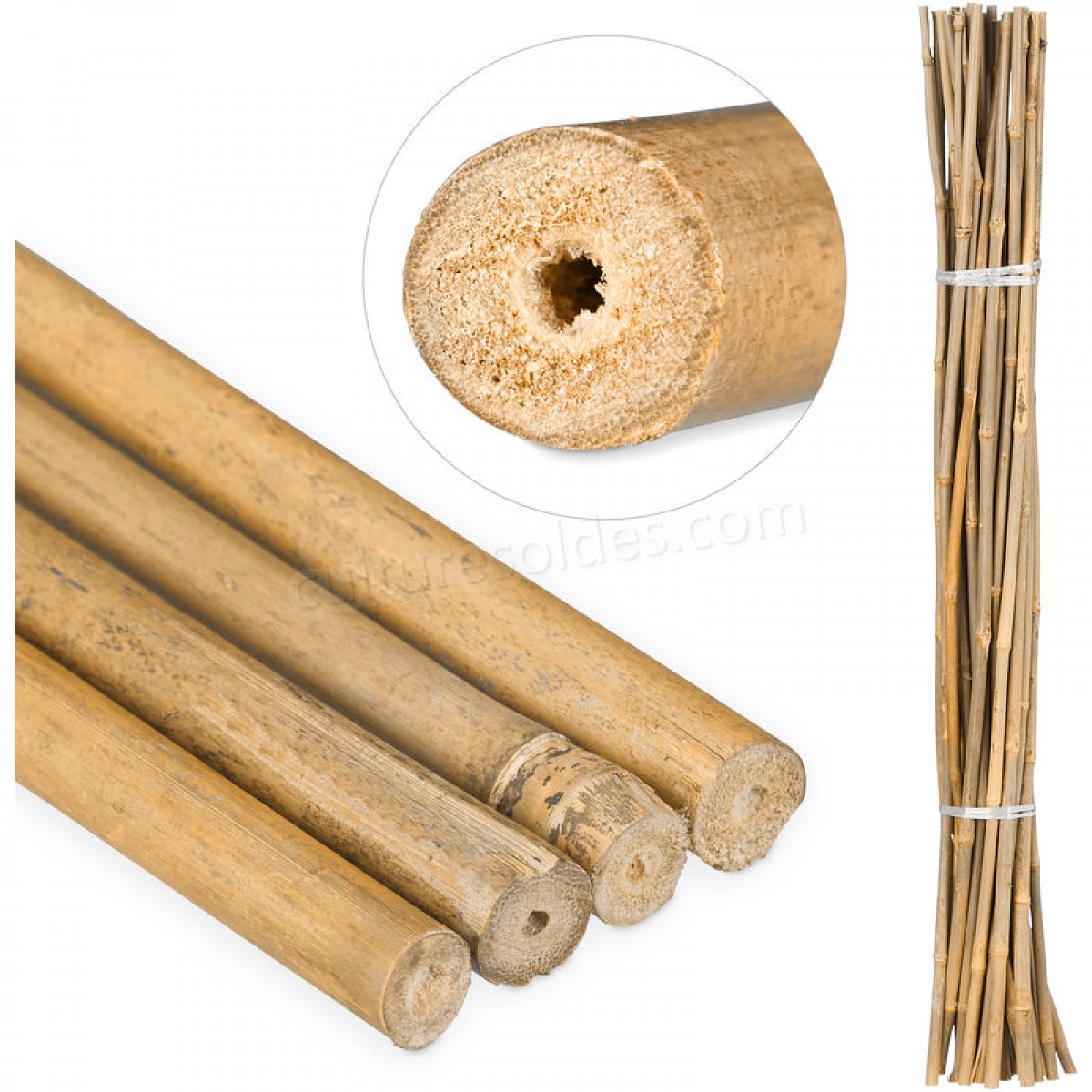 Tiges en bambou 105 cm, en bambou naturel, bâtons en bambou comme tuteur ou décoration, pour bricoler, naturel soldes en ligne -  Tiges en bambou 105 cm, en bambou naturel, bâtons en bambou comme tuteur ou décoration, pour bricoler, naturel soldes en ligne