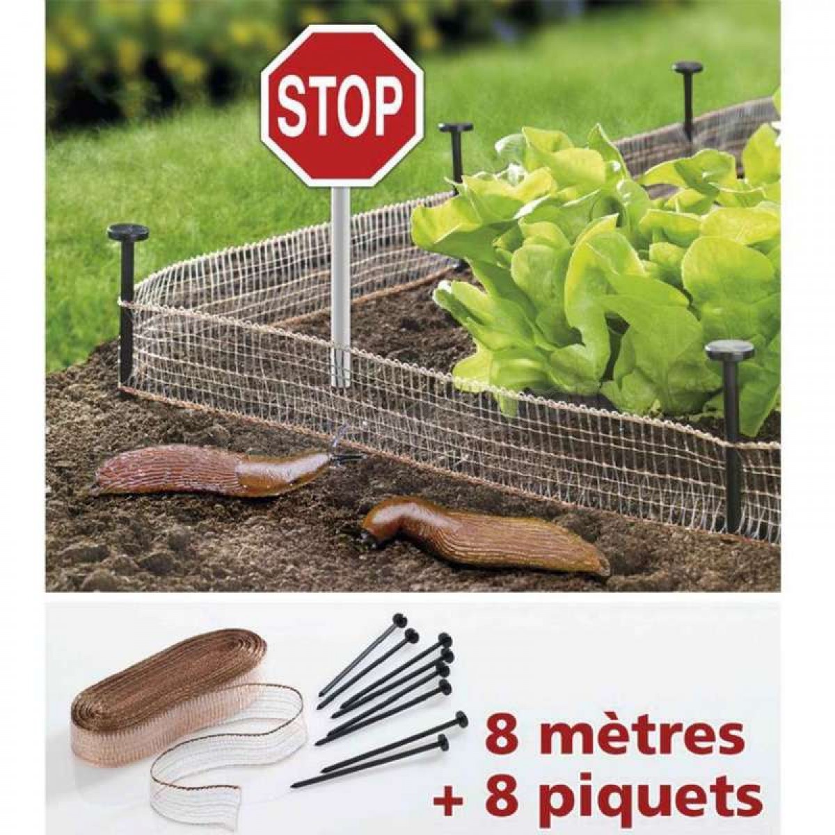 Filet stop limaces et escargots 8 m soldes en ligne - Filet stop limaces et escargots 8 m soldes en ligne