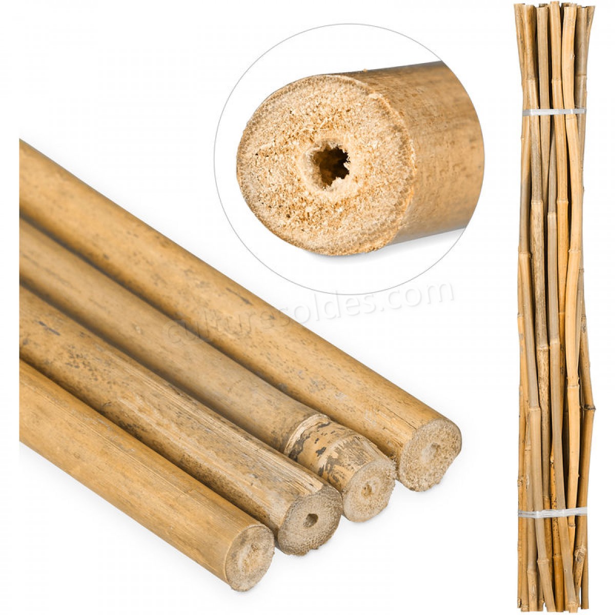  Tiges en bambou 120 cm, en bambou naturel, bâtons en bambou comme tuteur ou décoration, pour bricoler, naturel soldes en ligne -  Tiges en bambou 120 cm, en bambou naturel, bâtons en bambou comme tuteur ou décoration, pour bricoler, naturel soldes en ligne
