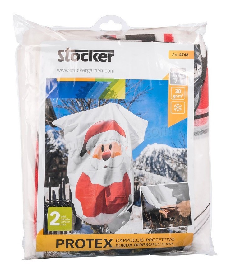 Stocker Protex Cappuccio protettivo Babbo Natale 1,2 x 1,6 m 30 gr - 2 pz soldes en ligne - -0