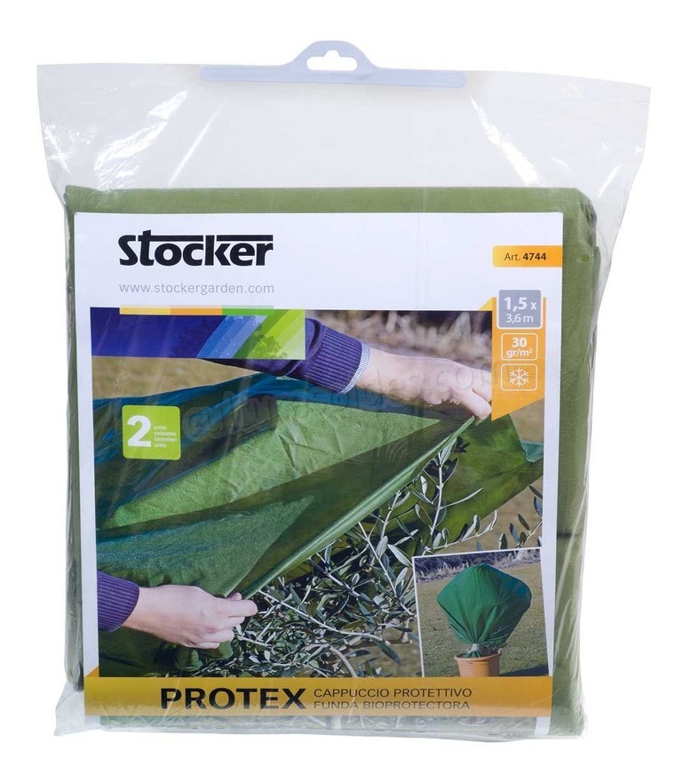 Stocker Protex Cappuccio protettivo 1,5 x 3,6 m 30 gr verde soldes en ligne - -0