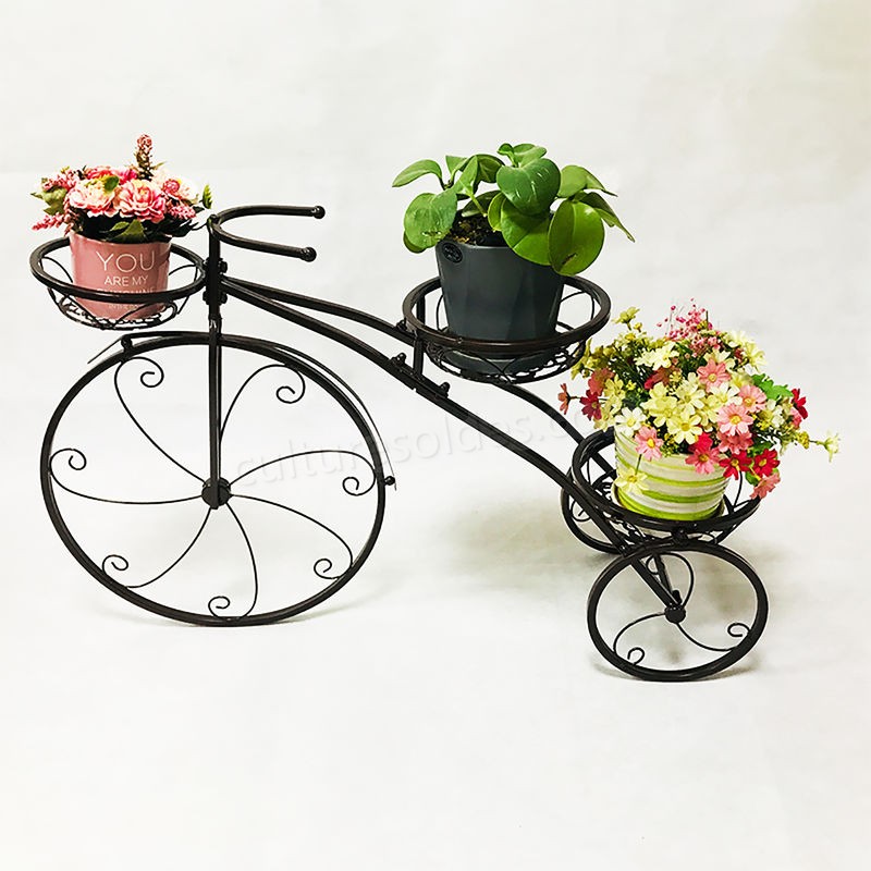 Fleur escalier plante support vélo forme fleur stand plantation métal 52 * 41 * 8 cm soldes en ligne - -1