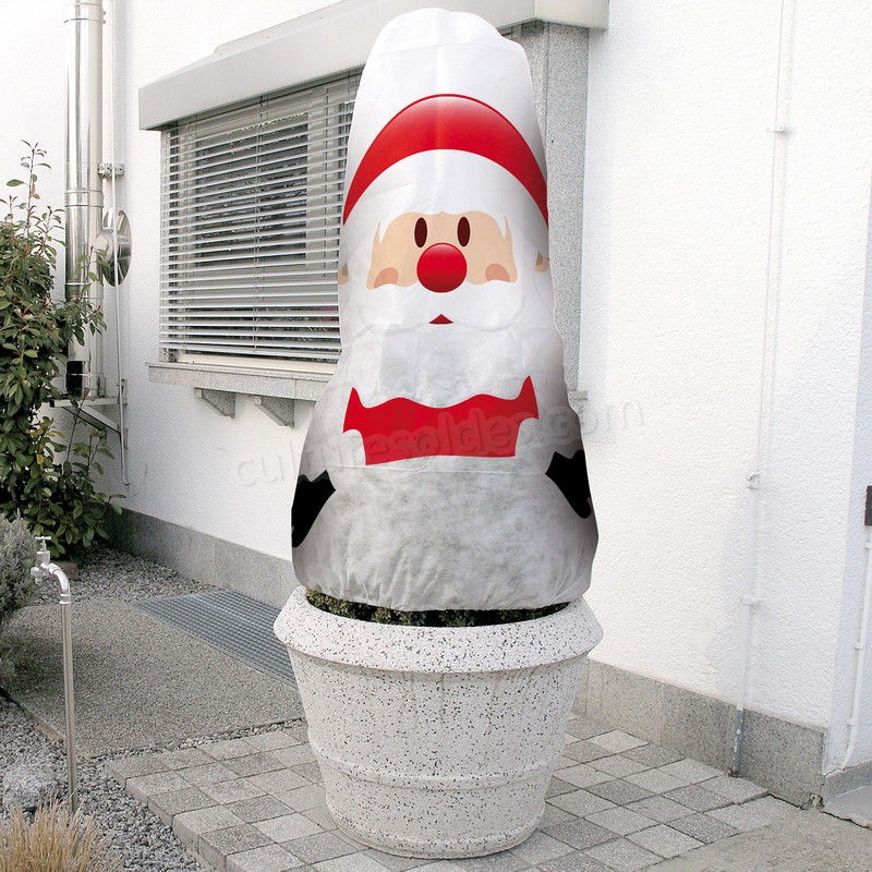Housse d'hivernage décorative Père Noel 130x160cm soldes en ligne - -0