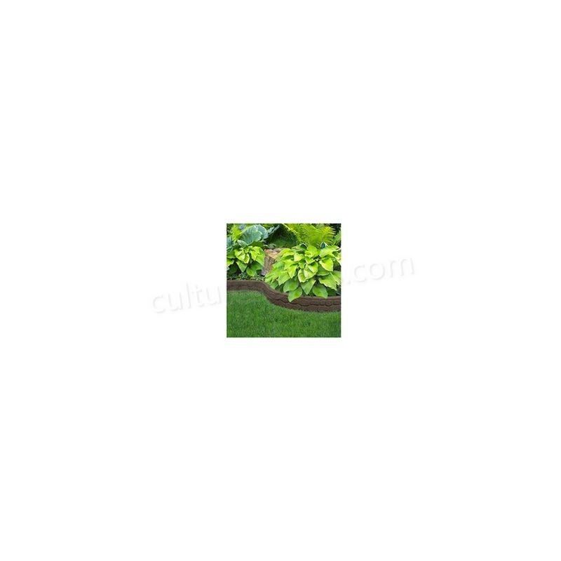 Bordure de jardin galet 120x2x9cm coloris terre soldes en ligne - -2