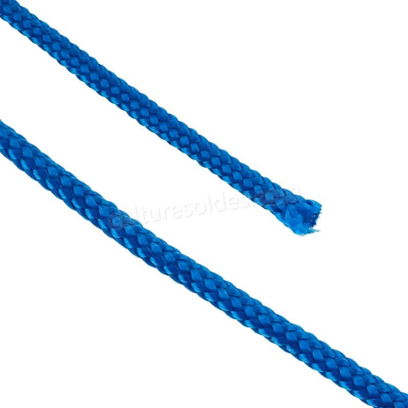 PrimeMatik - Corde tressée à fils multiples PP 100 m x 3 mm bleu soldes en ligne - -4
