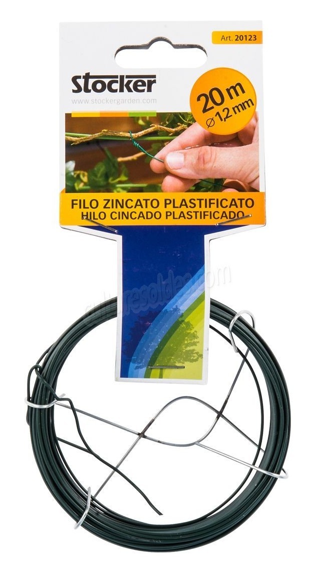 Stocker Filo zincato plastificato Ã¸1,2 mm 20 m soldes en ligne - -0