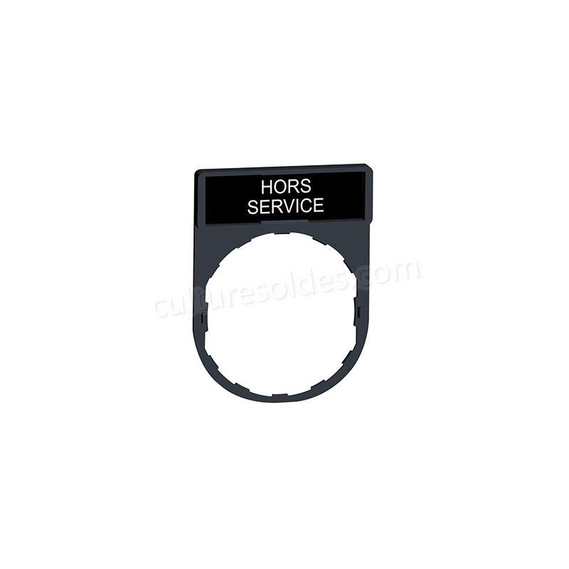 Porte étiquette Harmony - plat 30x40 - pour étiquette 'HORS-SERVICE' 8x27 soldes en ligne - -0