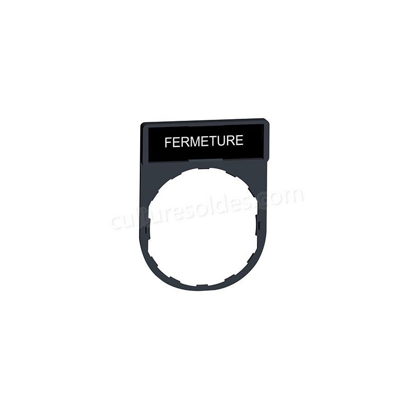 Porte étiquette Harmony - plat 30x40 - pour étiquette 'FERMETURE' 8x27 soldes en ligne - -0