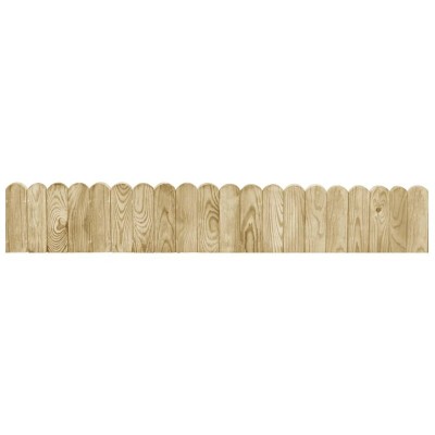 Hommoo Rouleau de bordure Vert 120 cm Bois de pin imprégné HDV46885 soldes en ligne