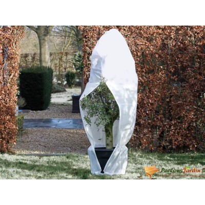 Nature Couverture d'hiver avec fermeture 70 g/m² Blanc 2,5x2x2 m soldes en ligne