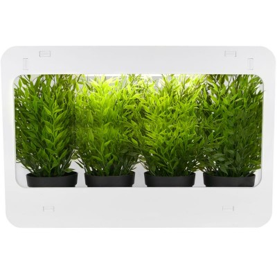 PrimeMatik - Kit de croissance des plantes pour intérieur avec lumière LED blanche 850 lm 14W soldes en ligne