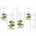6x Cage à tomates Tuteur plantes grimpantes, support à 3 anneaux, jardin, balcon, set de 2, 76 cm long, vert soldes en ligne