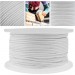 PrimeMatik - Corde en polyester tressée 100 m x 3 mm blanche soldes en ligne - 1