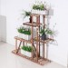 Étagère de support de plante en bois à 5/6 niveaux, étagère à fleurs, support de décoration de jardin extérieur, type S / Y (type S) soldes en ligne - 0