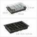  Mini serre, 24 cellules, pour l'intérieur, couvercle transparent, bac de semis avec trous, plastique, noir soldes en ligne - 3