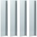 Topdeal VDTD35240_FR Plaques de clôture à escargots 4 pcs Acier 170x7x25 cm 0,7 mm soldes en ligne