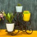 Étagère en métal pot de fleur support de plante support de support jardin intérieur décor extérieur bronze cuivre soldes en ligne
