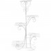 Support de plante en métal à 5 ​​niveaux support de pot de fleur support d'étagère jardin maison intérieur extérieur (blanc, type F) soldes en ligne - 2
