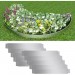 Set de 10 Clôtures de pelouse flexibles en acier galvanisé 100 x 15 cm soldes en ligne