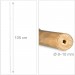  Tiges en bambou 105 cm, en bambou naturel, bâtons en bambou comme tuteur ou décoration, pour bricoler, naturel soldes en ligne - 3