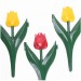Décor bordure forme tulipe lot de 12 soldes en ligne