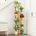 Support de plante en bambou à 5/6/7 niveaux étagère à fleurs support de jardin extérieur intérieur (5 niveaux) soldes en ligne - 2