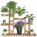 Étagère Echell pour Plante Fleur en Bois Porte Pot de Fleurs Decoration pour Jardin Terrasse Chambre Balcon soldes en ligne