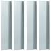 Hommoo Plaques de clôture à escargots 4 pcs Acier 150x7x25 cm 0,7 mm HDV35239 soldes en ligne