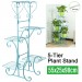 Support de support de plante à 5 niveaux support de présentoir de fleur support de maison balcon jardin Patio bleu cinq assiette carrée bleu 5Tier Bleu soldes en ligne - 0