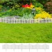 True Deal Bordure de pelouse Blanc 17 pcs / 10 m soldes en ligne