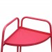 Étagère d'angle - Alicia rouge framboise -intérieur et extérieur, meuble de rangement 3 étages, étagère plantes acier peint par cataphorèse soldes en ligne - 2